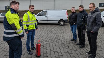 Brandschutzlehrgang mit der ABRIX GmbH