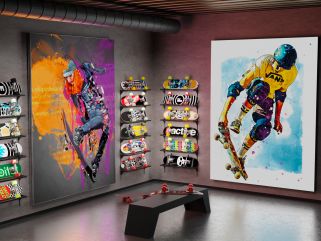 Textile LED illuminated frame