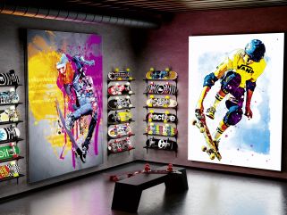 LED-Leuchtrahmen "Textil"