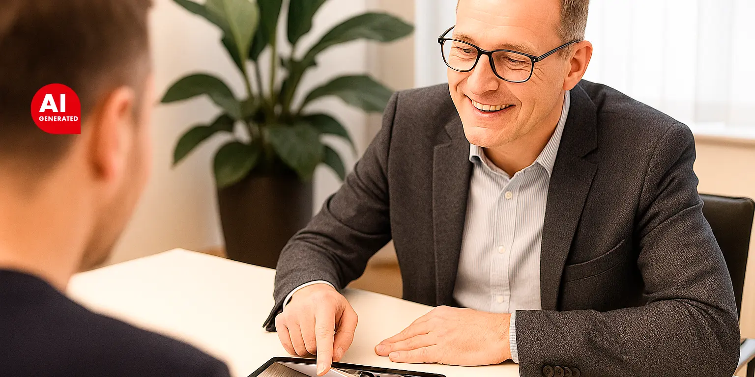 DWD Concepts Vertriebsmitarbeiter bei der Kundenberatung, im Gespräch über Lichtlösungen und Produktkonzepte.