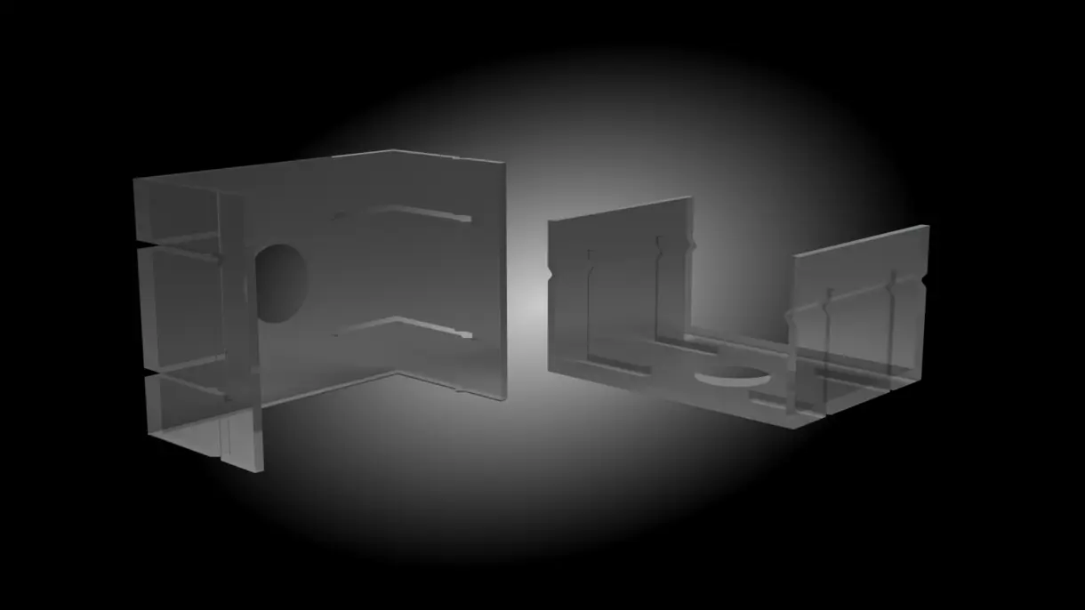 LED-Lichtleiste CALLU L mit anschraubbarem Clip zur Befestigung an Holzfachböden – stabile Montage von DWD Concept