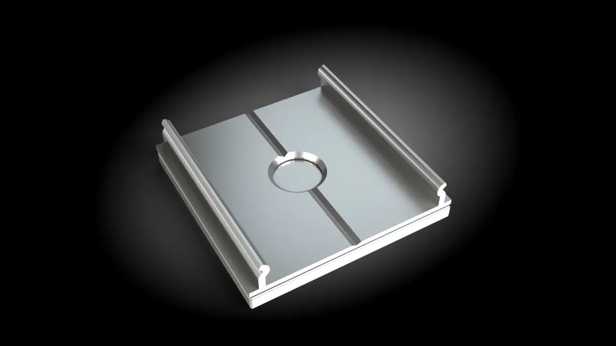 Magnetischer Clip zur Befestigung der LED-Lichtleiste ENSA an Metallfachböden – flexible Montagelösung von DWD Concepts