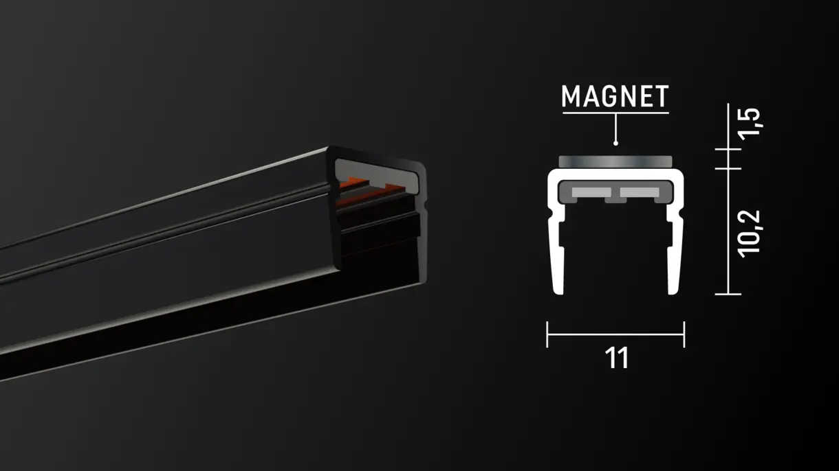 INWI-Micro-Stromschiene-Metallregal