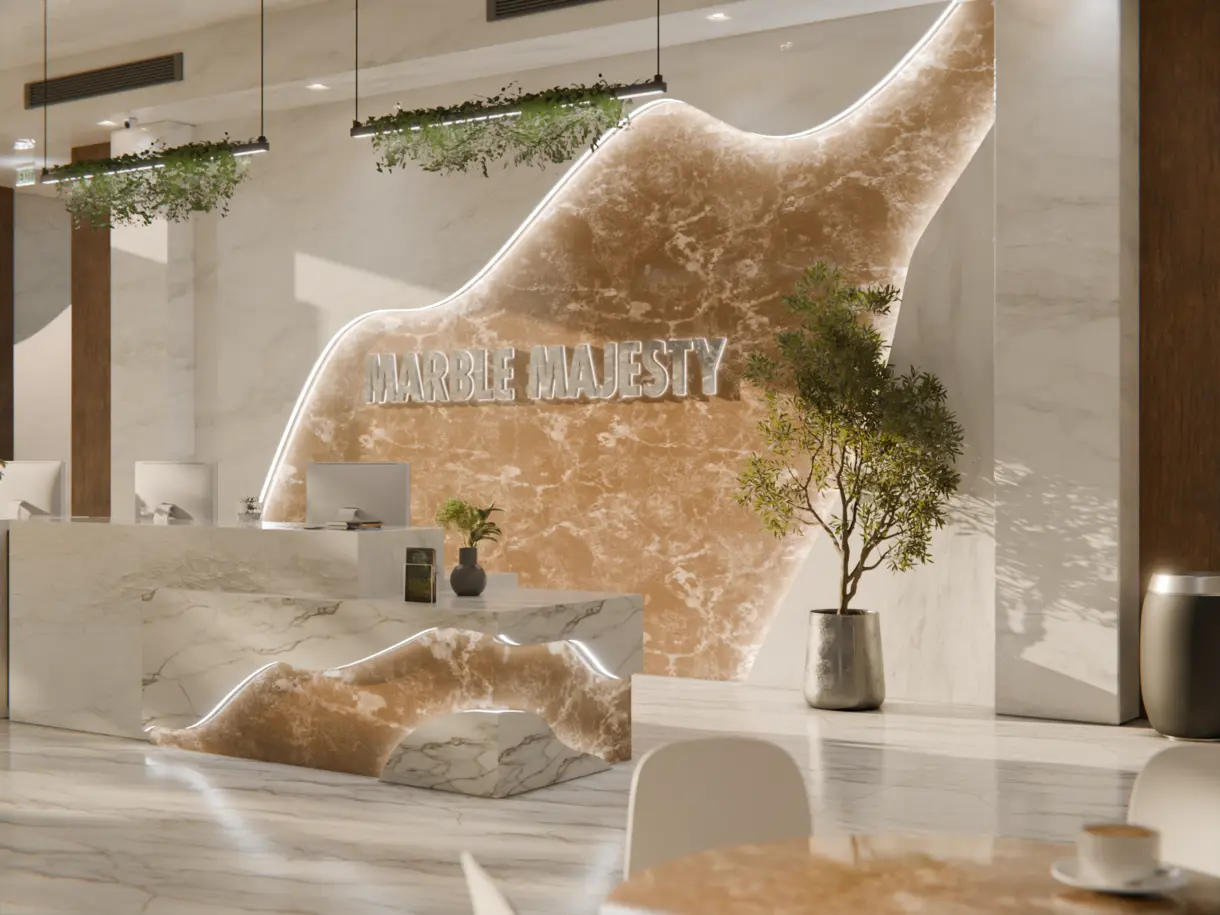 Einbausituation der LED-Lichtleiste CROOK 20 im Lobbybereich eines Hotels – stimmungsvolle Raumbeleuchtung von DWD Concepts