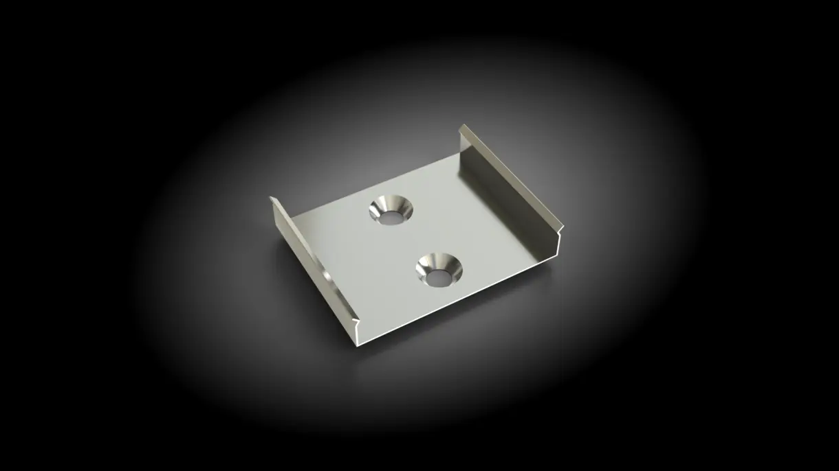 Anschraubbarer Clip zur Befestigung der LED-Lichtleiste PLANUS an Holzfachböden – stabile Montagelösung von DWD Concepts